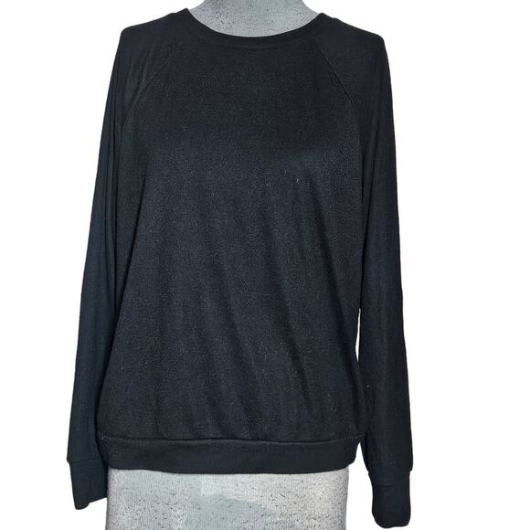 Eberjey Black Crewneck Lounge Top Size Medium - Picture 1 of 3
